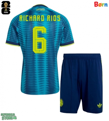 Colombia Richard Rios #6 Replika Babytøj Udebanesæt Børn VM 2026 Kortærmet (+ Korte bukser)